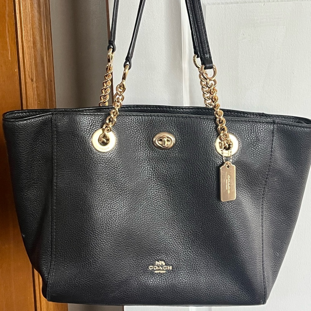 Coach black handbag